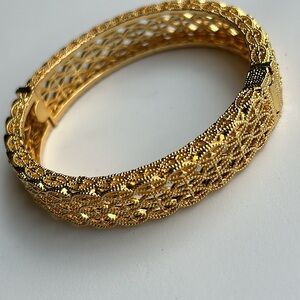 Gold #24k #Gold Plated 1pc Bangle Bracelet Costume #Jewelry